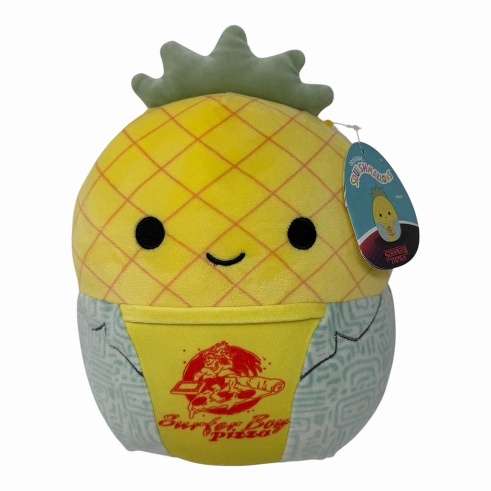 Squishmallows Stranger Things Maui Pineapple Surfer Boy Pizza Plush 8 Inch NWT